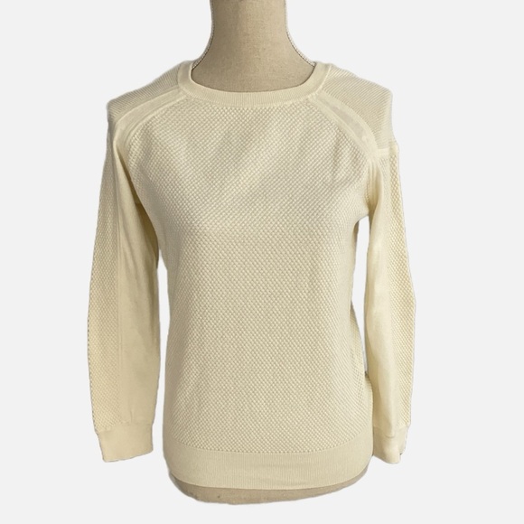 Marc by Marc Jacobs Sweater Crewneck Waffle Knit Size XS Antique White Neutral - Picture 11 of 11